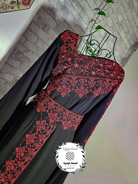 zwart-rood thobe